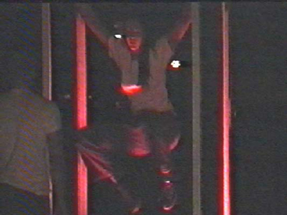 Arnold Schalks, Bühne de BovenLucht, 'Uitzicht', 1997, Rotterdam, Iwan Boverhof, Willem Alkema, Bram Kreeftmijer, Sebastian Bouma & Sabine Maroske, dakrand